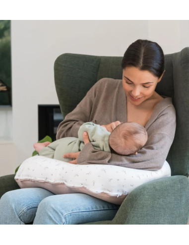 Coussin Doomoo Softy - Flowers Pink