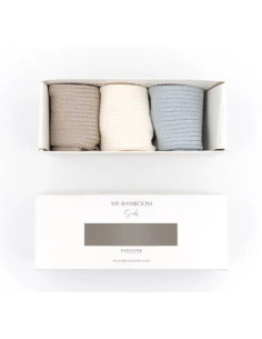 Chaussettes côtelées 3PC...
