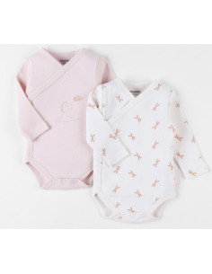 Bodys croisés ML 2pces 1M -...