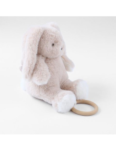 Peluche mini-musicale veloudoux - Moka