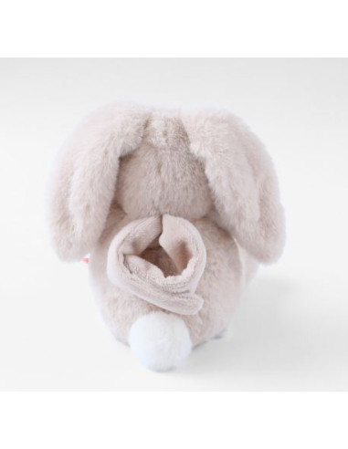 Peluche mini-musicale veloudoux - Moka