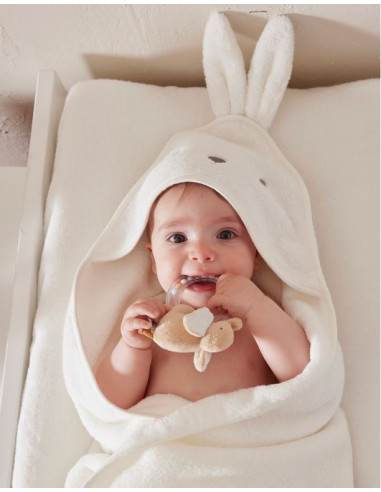 Cape de bain + gant Snow - Blanc Cape de bain + gant Snow - Blanc