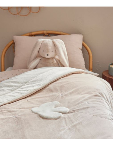 Couverture 100x140cm Veloudoux - Colombe