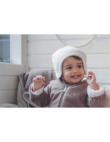 Bonnet bébé Malmo pebble - Small