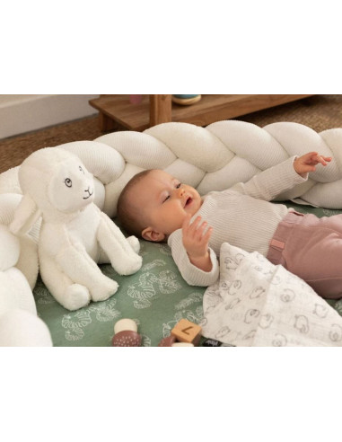 Tresse de lit/parc Wooly - Ecru