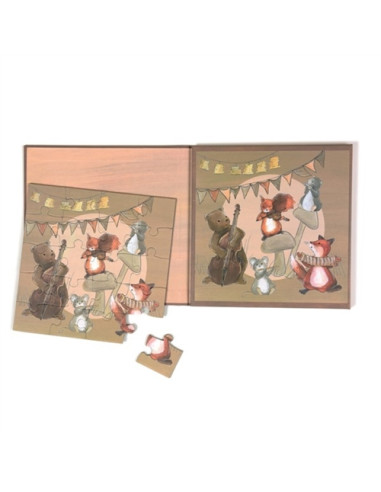 Puzzle magnétique 2pces - Les musiciens