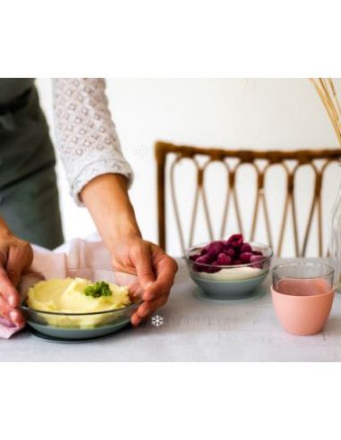 Coffret repas en verre avec ventouse...