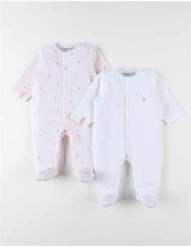 Set de 2 pyjamas Dors-bien en velours...