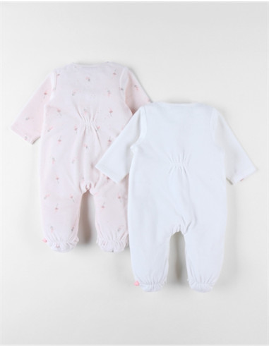 Set de 2 pyjamas Dors-bien en velours...