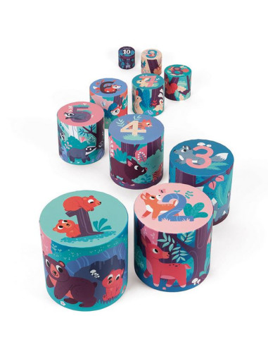 Pyramide ronde - Les animaux de la forêt