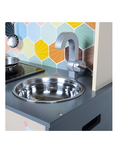 Grande cuisine en bois - Mozaïc