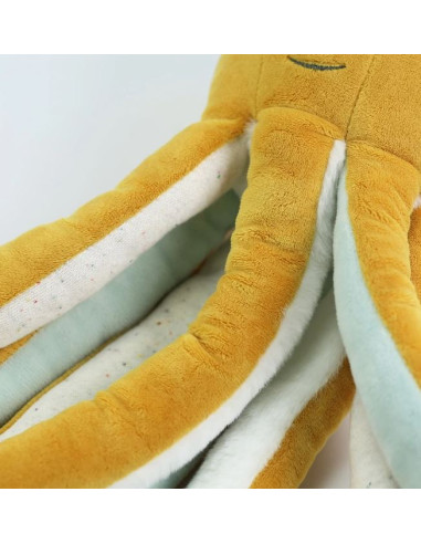 Peluche Pieuvre Poulpie 50cm - Ocre