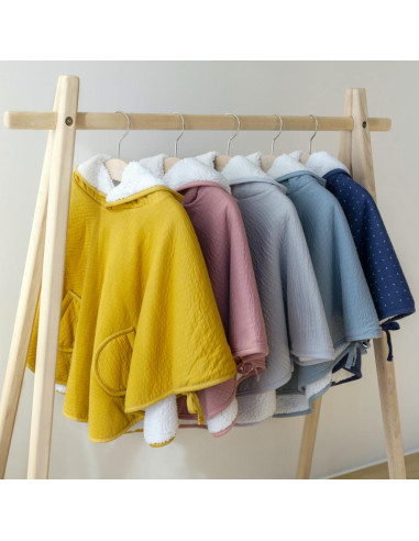 Poncho Pady tetra jersey - Grizou