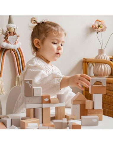 Blocs en bois 50pcs -  Nougat