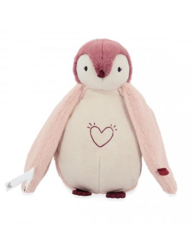 Veilleuse peluche Manchot - Rose