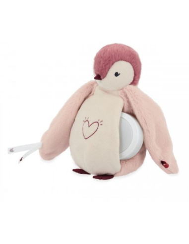 Veilleuse peluche Manchot - Rose