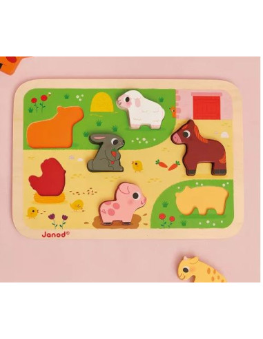 Puzzle Chunky 3D - La Ferme