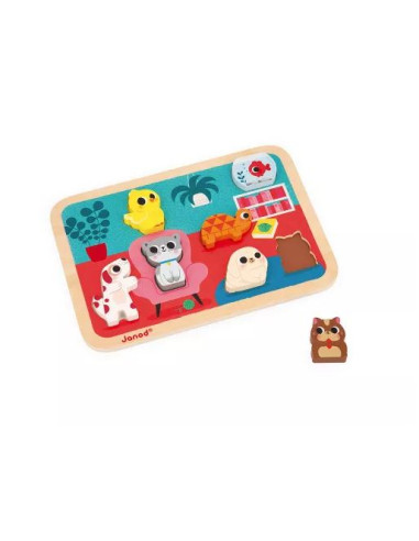 Puzzle Chunky 3D - Les animaux Familier