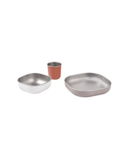 Coffret repas Inox - Terracotta