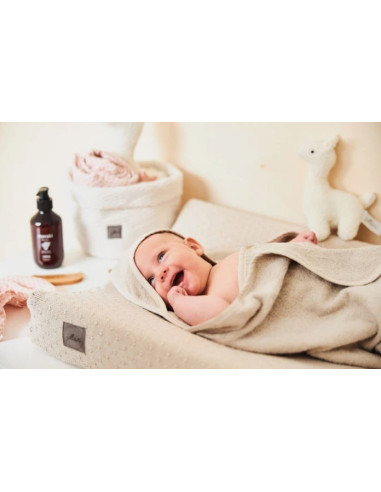 Cape de bain éponge 75x75 - Nougat 