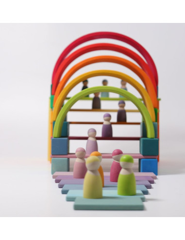 Les 12 amis - Arc en Ciel pastel -...