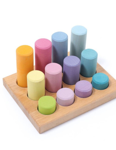 Jeu d'empilage Petits rouleaux 12pcs...