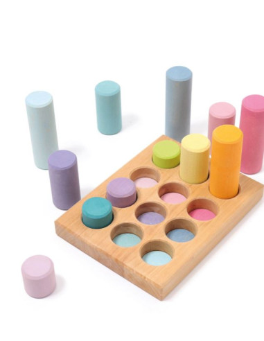 Jeu d'empilage Petits rouleaux 12pcs...