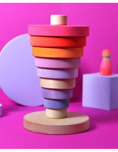 Tour empilable - Rose Néon