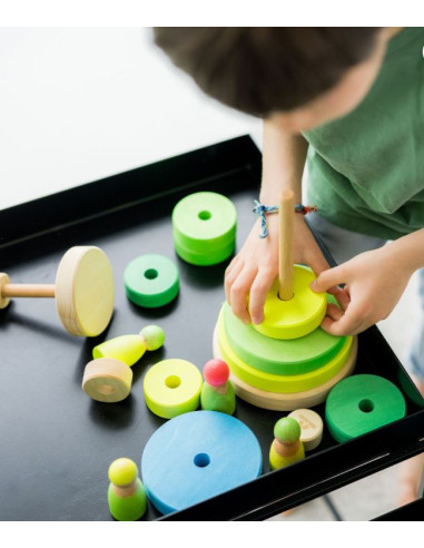 Tour empilable - Vert Néon