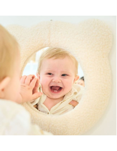 Miroir Teddy Ecru - 35cm