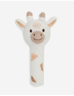 Hochet tricoté - Girafe