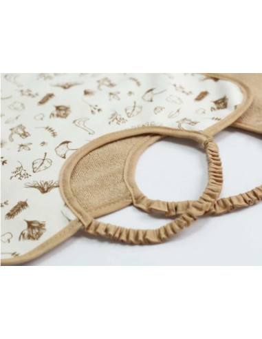 Lot de 2 bavoirs maternelles 30x38cm 