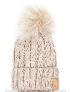 Bonnet tricoté Pompom -...