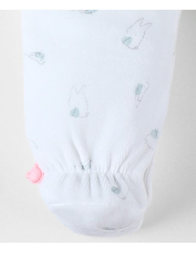 Pyjama dors-bien en velours bunny -...