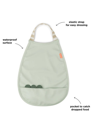 Bavoir imperméable à enfiler - Croco...