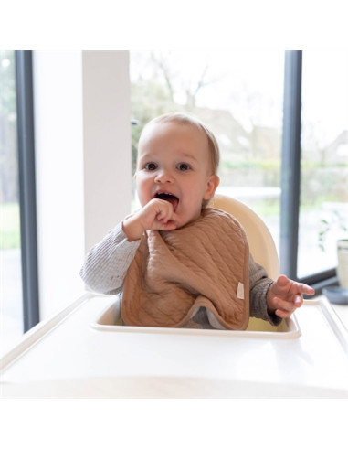 Bavoir imperméable Quilted - Beige