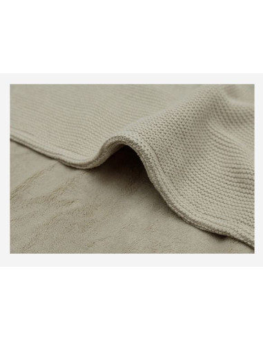Couverture velours/tricot Basic knit...