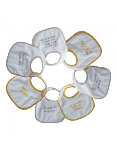 Bavoir naissance brodés...