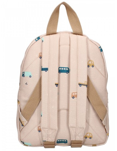Sac à dos enfant Small - Voitures Beige