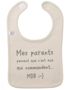 Bavoir phrase Mes parents...