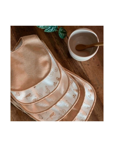 Bavoir 4M+ lot de 6pc  - Les animaux...