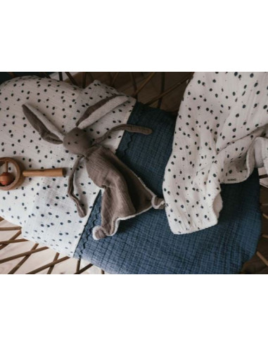 Couverture berceau 75x100cm dentelle...