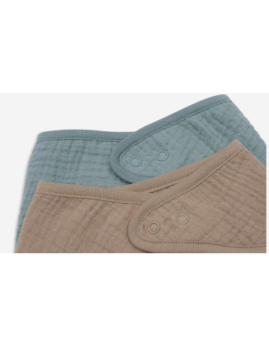 Bavoir bandana en moussline 2pcs -...