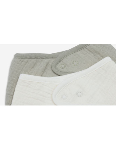 Bavoir bandana en moussline 2pcs -...
