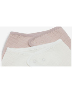 Bavoir bandana en moussline... 2