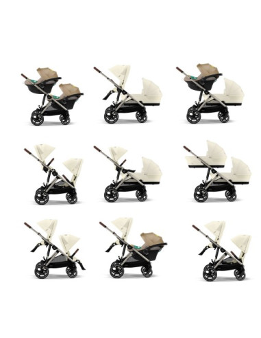 Poussette Cybex Gazelle S Taupe - Sky...