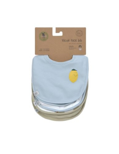 Bavoir imperméable coton bio 5pcs -...