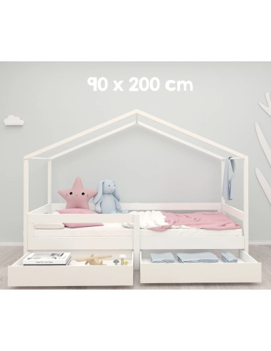 Lit Montessori pour enfant avec 2...