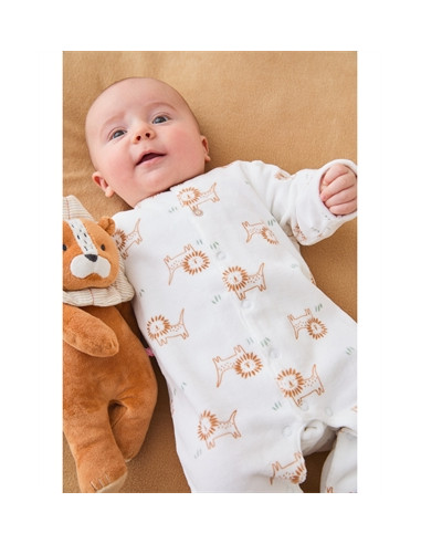 Pyjama Dors-bien en velours AOP -...