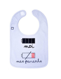 Bavoir phrase Batteries -...